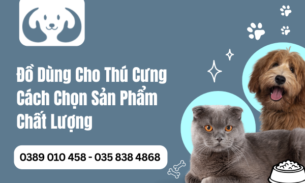 Đồ Dùng Cho Thú Cưng Cách Chọn Sản Phẩm Chất Lượng