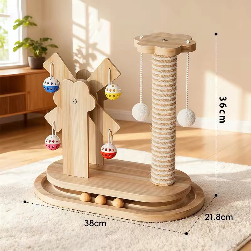 Trụ cào móng và khu vui chơi dành cho mèo